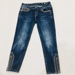 ”Miss Me Mid-Rise Ankle Skinny Jeans Size 31